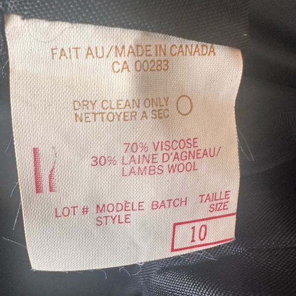 Lambswool Houndstooth belted Pencil Skirt size 10 - Picture 6 of 6